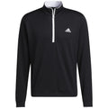 adidas Lightweight 1/4 Zip Pullover - Black