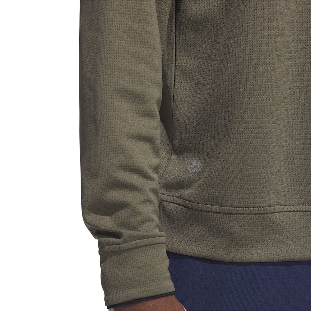 adidas Lightweight 1/4 Zip Pullover - Olive Strata