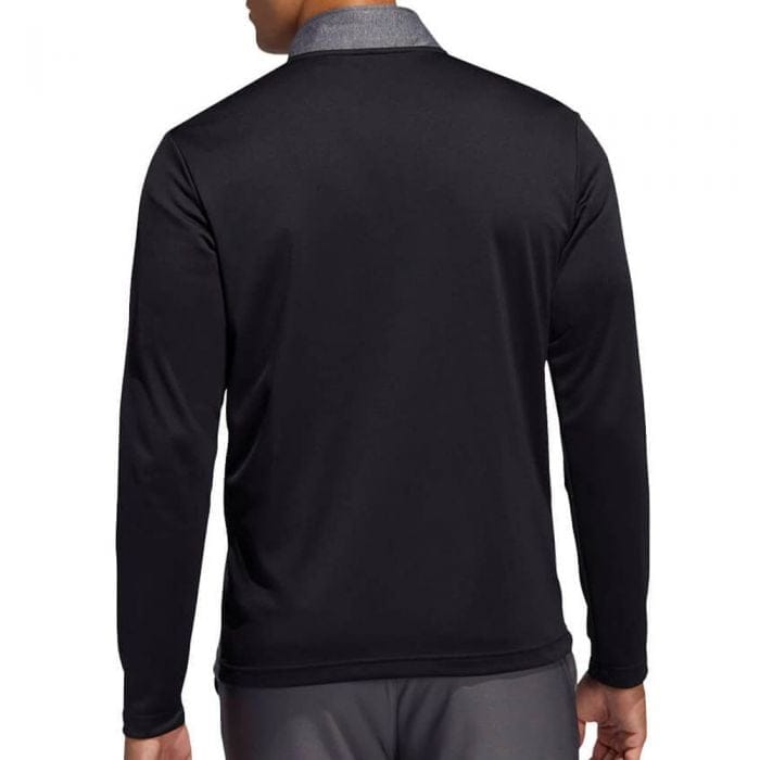 adidas Lightweight UPF Layering Pullover - Black Heather/Black