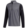 adidas Lightweight UPF Layering Pullover - Black Heather/Black