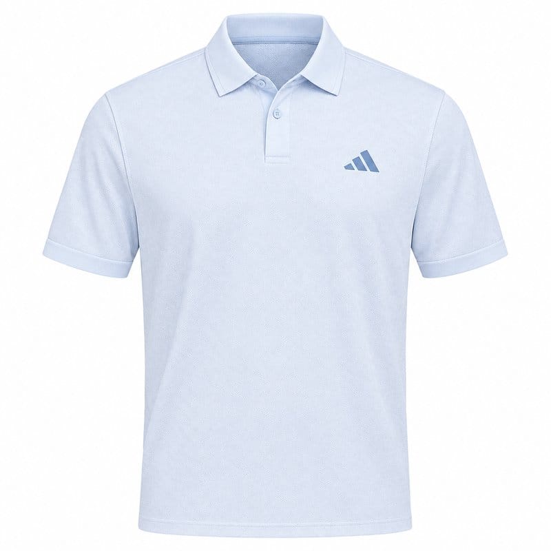 adidas Ultimate365 Tour Seamless Polo Shirt - Crystal Sky/White
