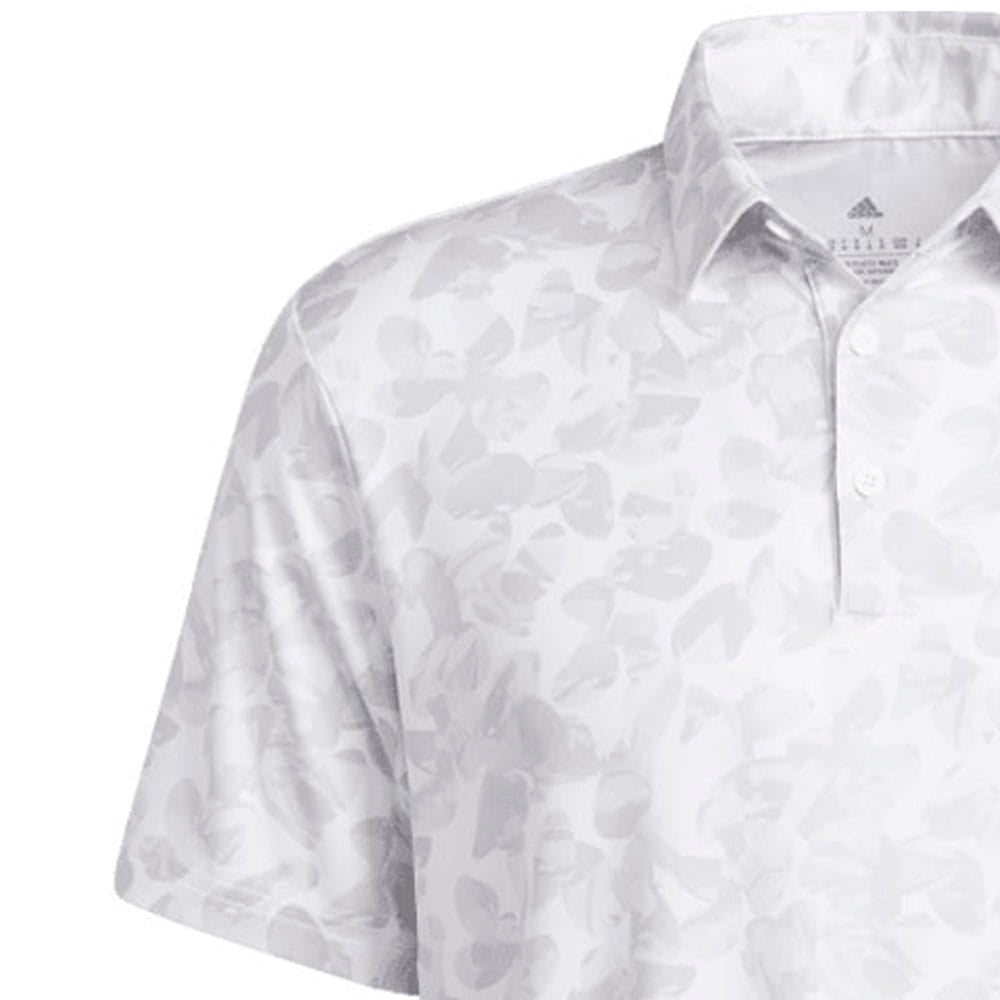 adidas Prisma Print Polo Shirt - White/Grey Two