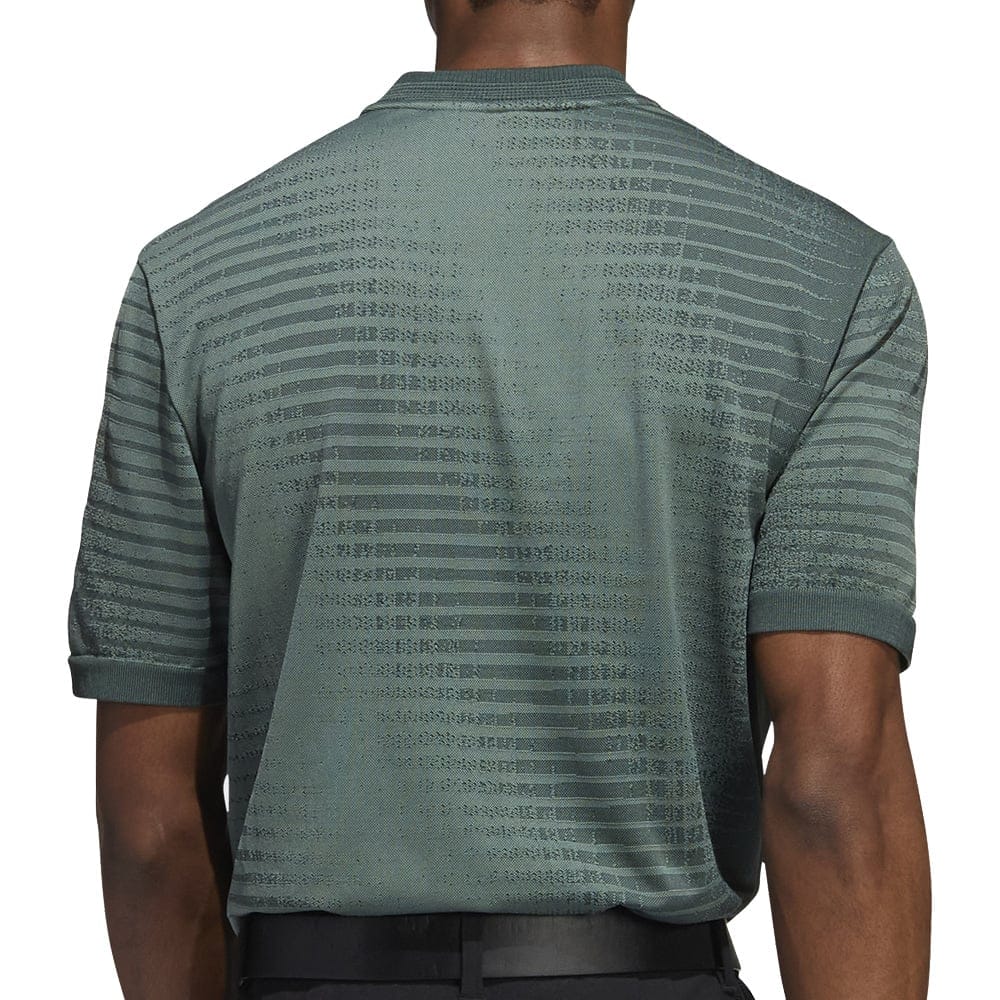 adidas Statement Seamless Polo Shirt - Shadow Green/Traditional Green