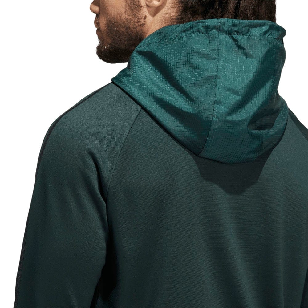 adidas Three Stripe COLD.RDY Hoodie - Shadow Green