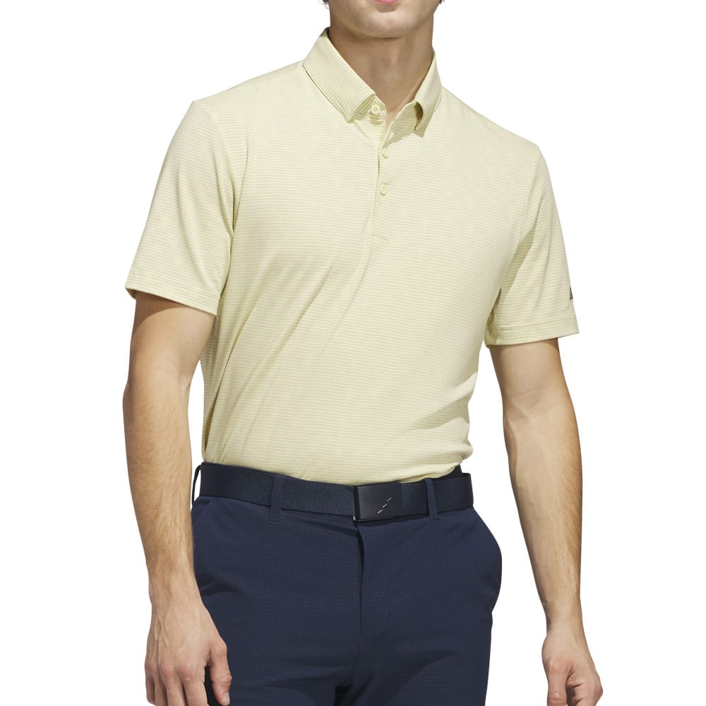adidas Go-To Printed Polo Shirt - Powder Yellow/Wonder Silver