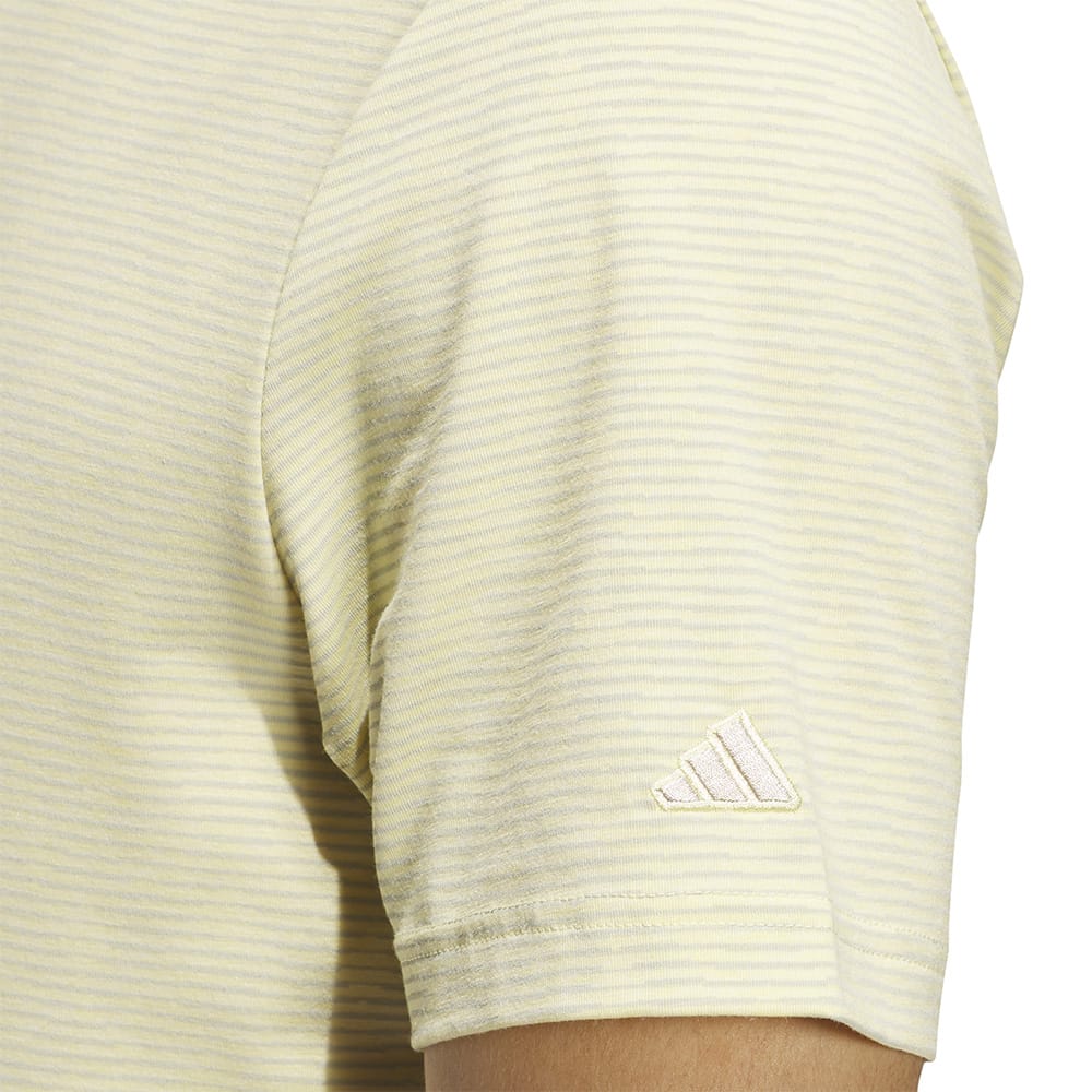 adidas Go-To Printed Polo Shirt - Powder Yellow/Wonder Silver
