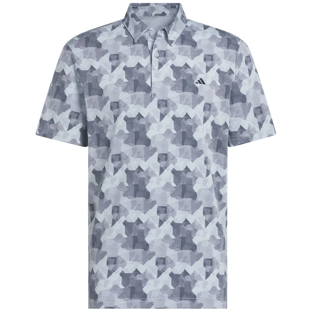 adidas Go-To Printed Polo Shirt - Wonder Blue/Collegiate Navy
