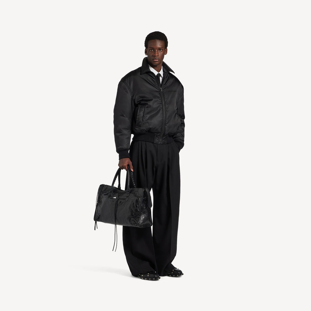 Balenciaga Cocoon Bomber Jacket — Black