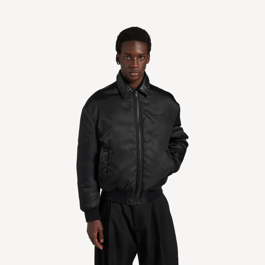 Balenciaga Cocoon Bomber Jacket — Black