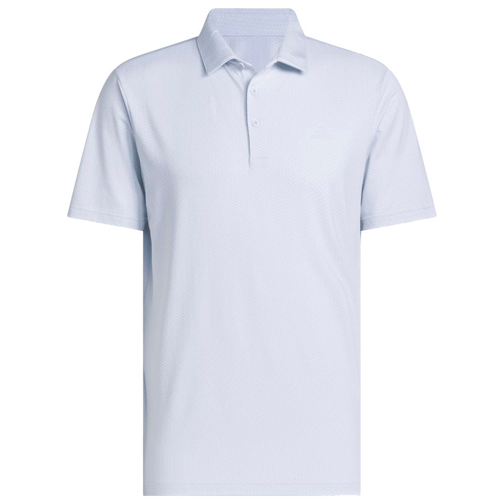 adidas Performance Textured Polo Shirt - White/Crystal Sky