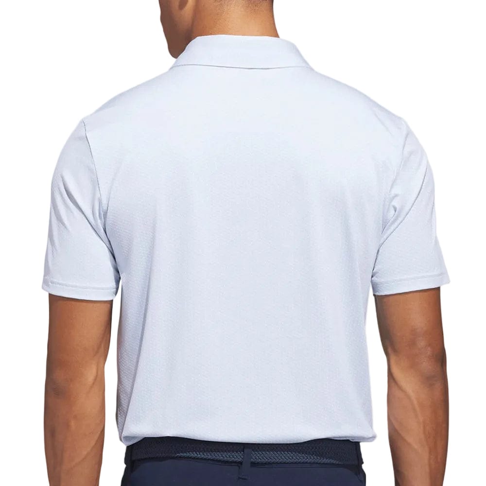 adidas Performance Textured Polo Shirt - White/Crystal Sky