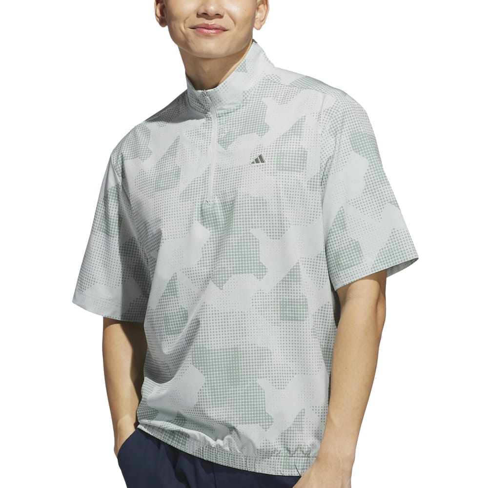 adidas Go-To DWR Short Sleeve 1/2 Zip Pullover - Wonder Silver