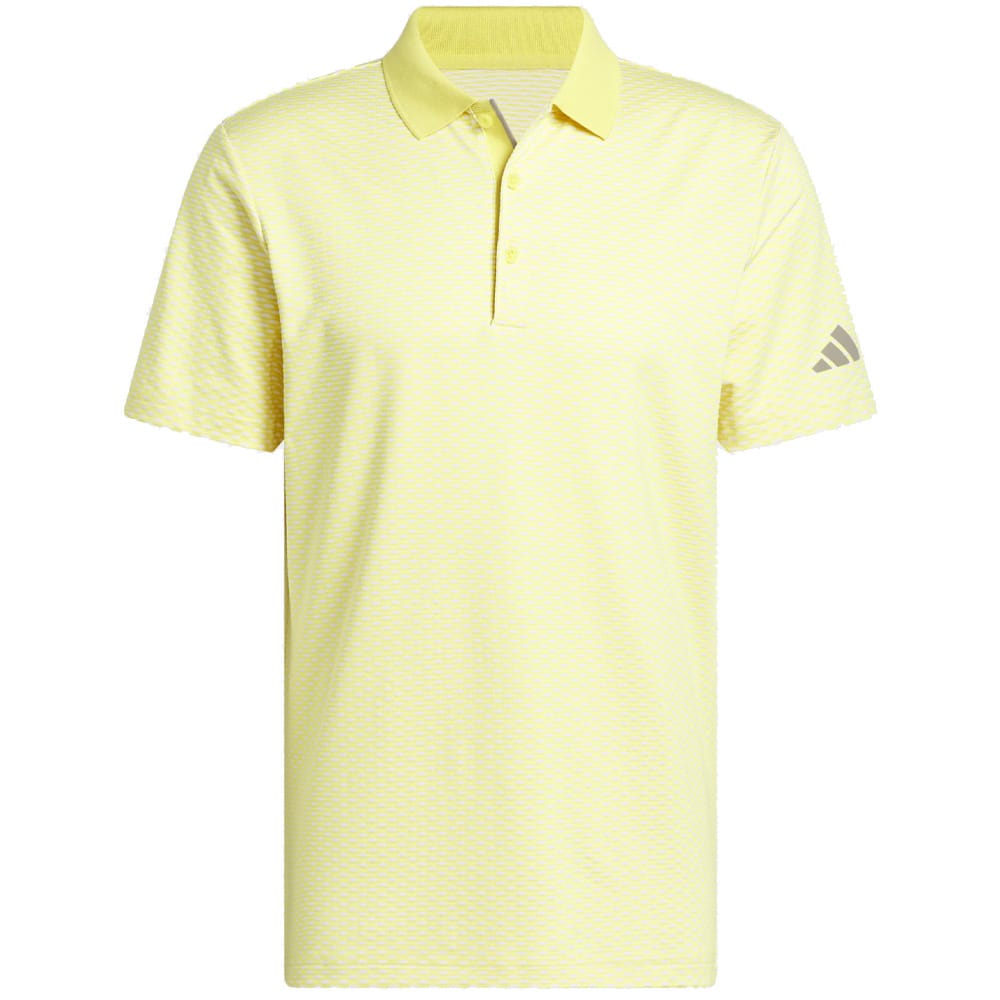 adidas Beyond The Course Textured Polo Shirt - Pure Sulfur