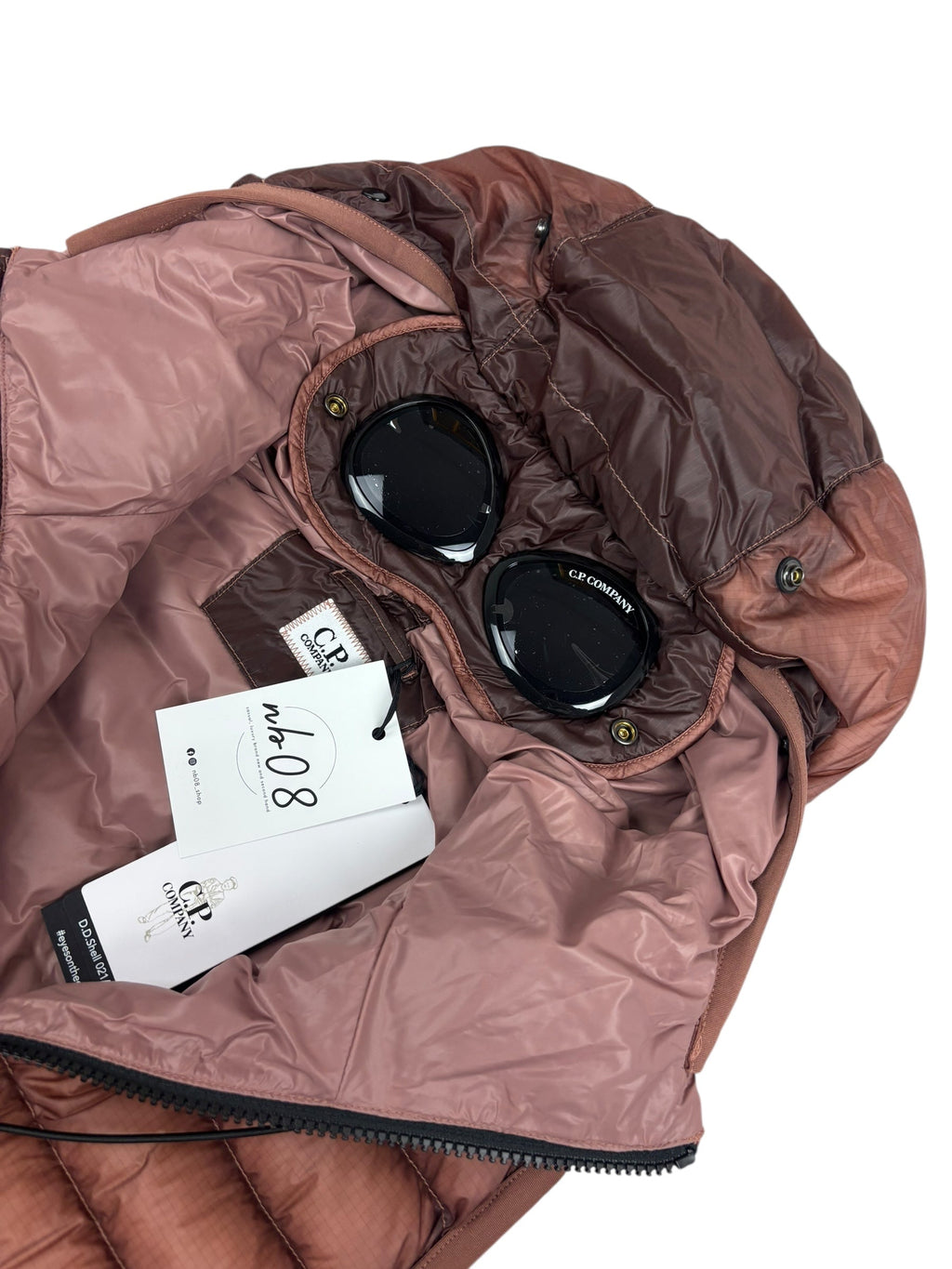 Gilet C.P Company D.D Shell Down Goggle Jacket - Rose - Taille 44 - Neuf