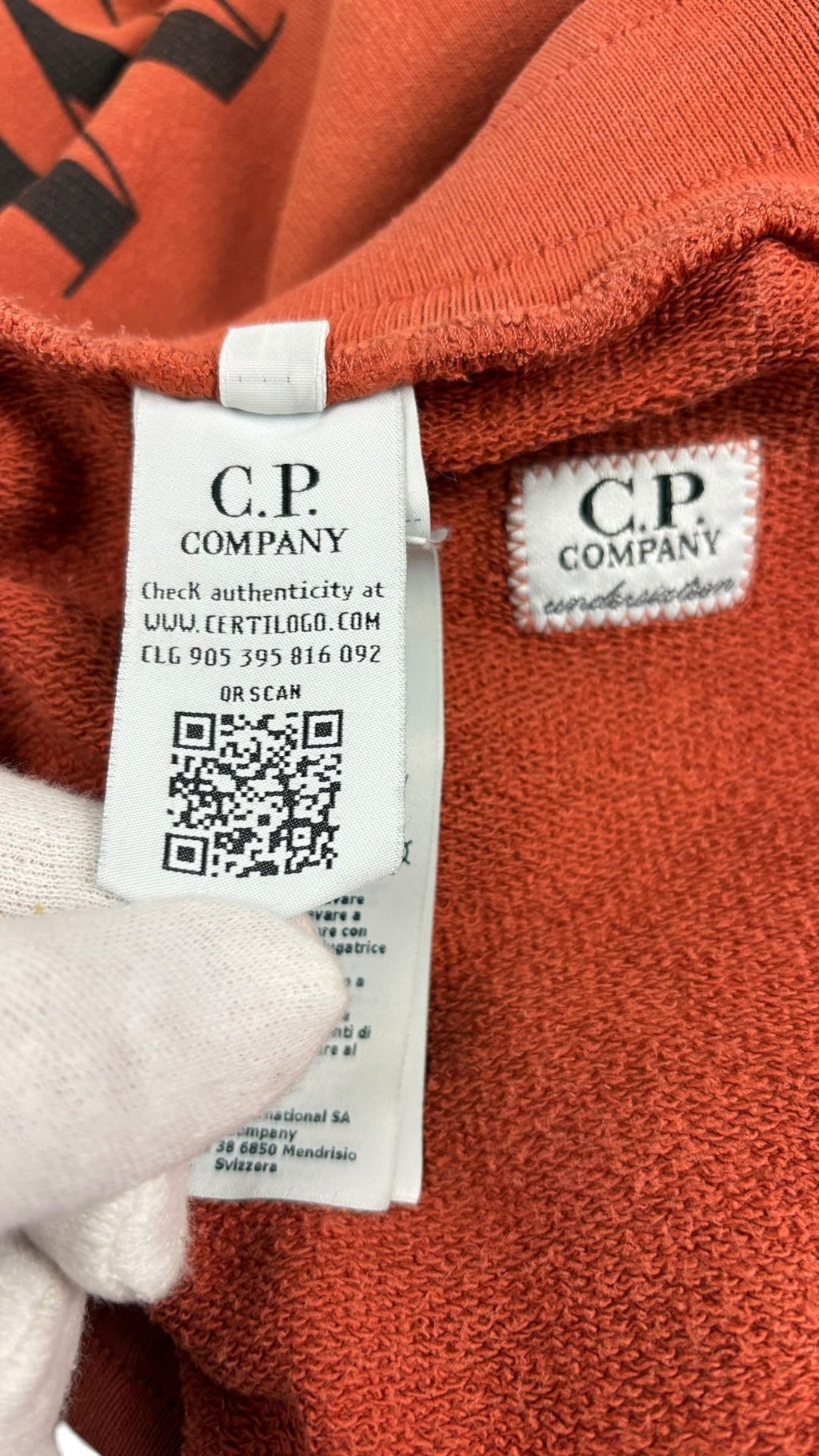 Short C.P Company Junior - Orange - Taille 10 Ans