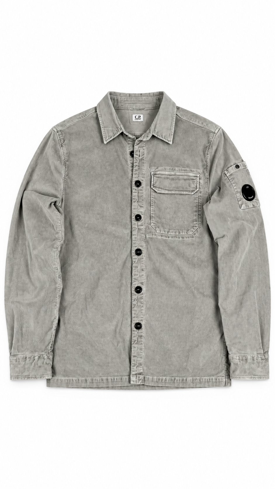 Surchemise en Velours Côtelé C.P Company - Gris - Taille L