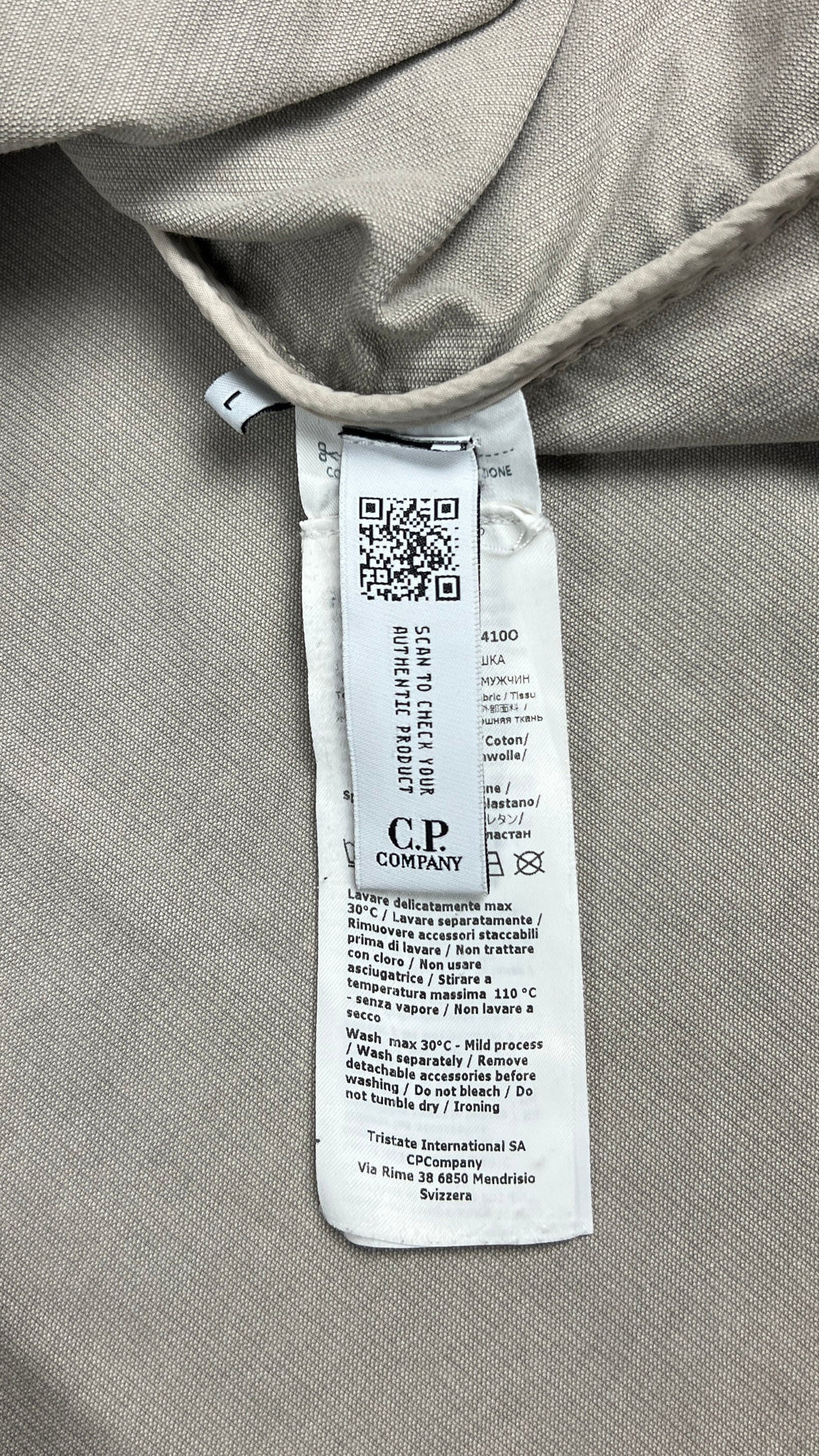 Surchemise en Velours Côtelé C.P Company - Gris - Taille L