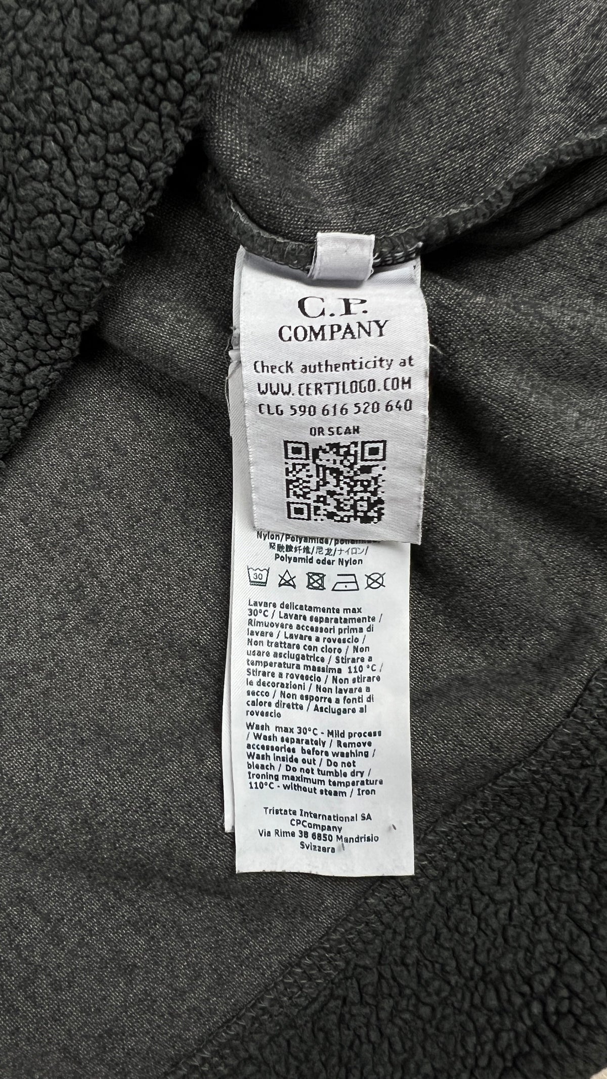 Sweat à Capuche C.P Company Sherpa - Gris - Taille M