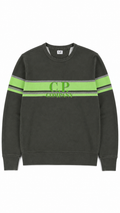 Sweat-shirt C.P Company Bande Logo - Kaki - Taille L