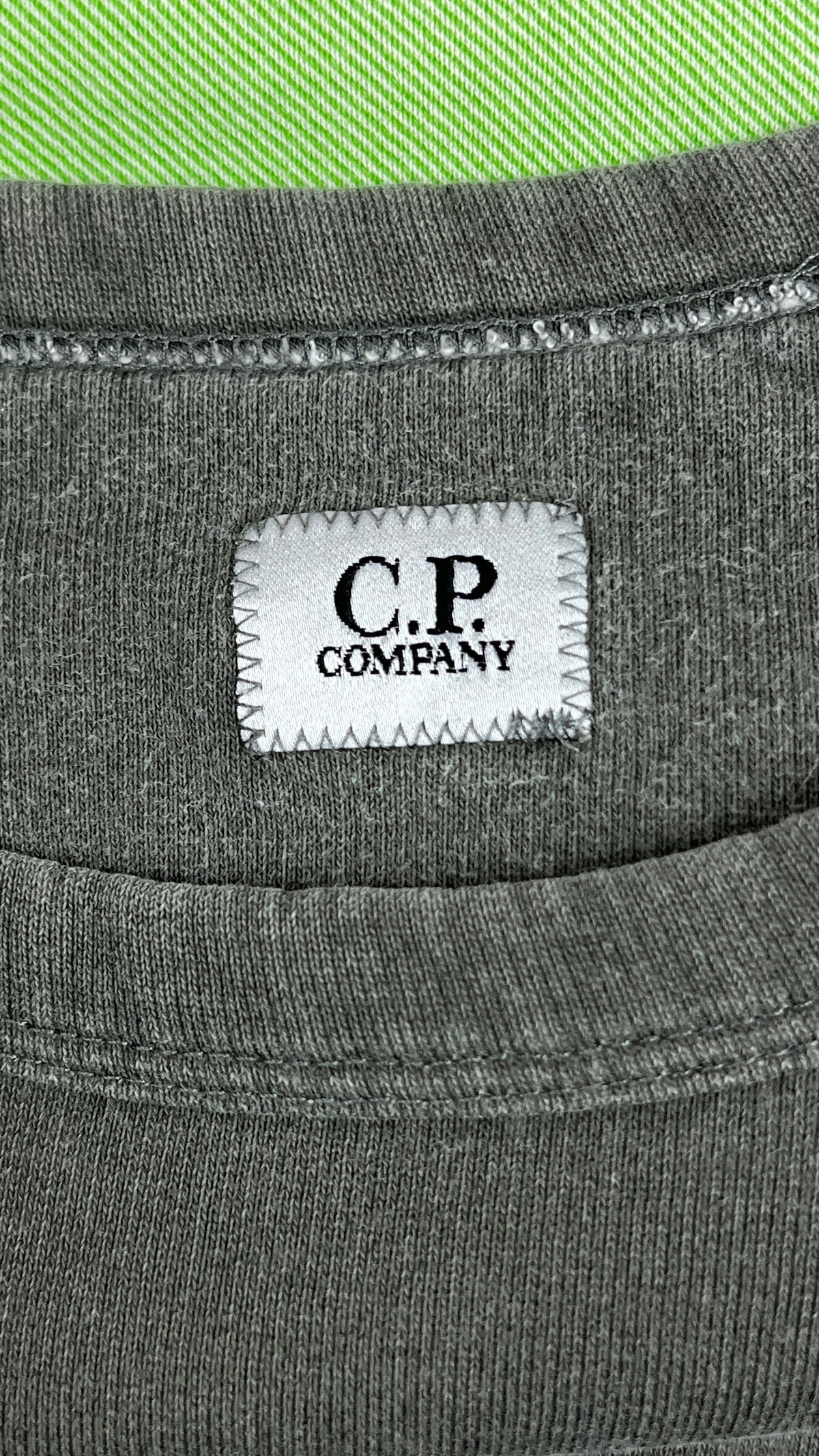 Sweat-shirt C.P Company Bande Logo - Kaki - Taille L