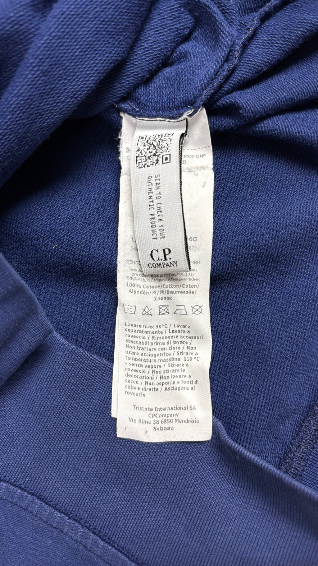 Sweat-shirt C.P Company Light Fleece - Bleu - Taille XS