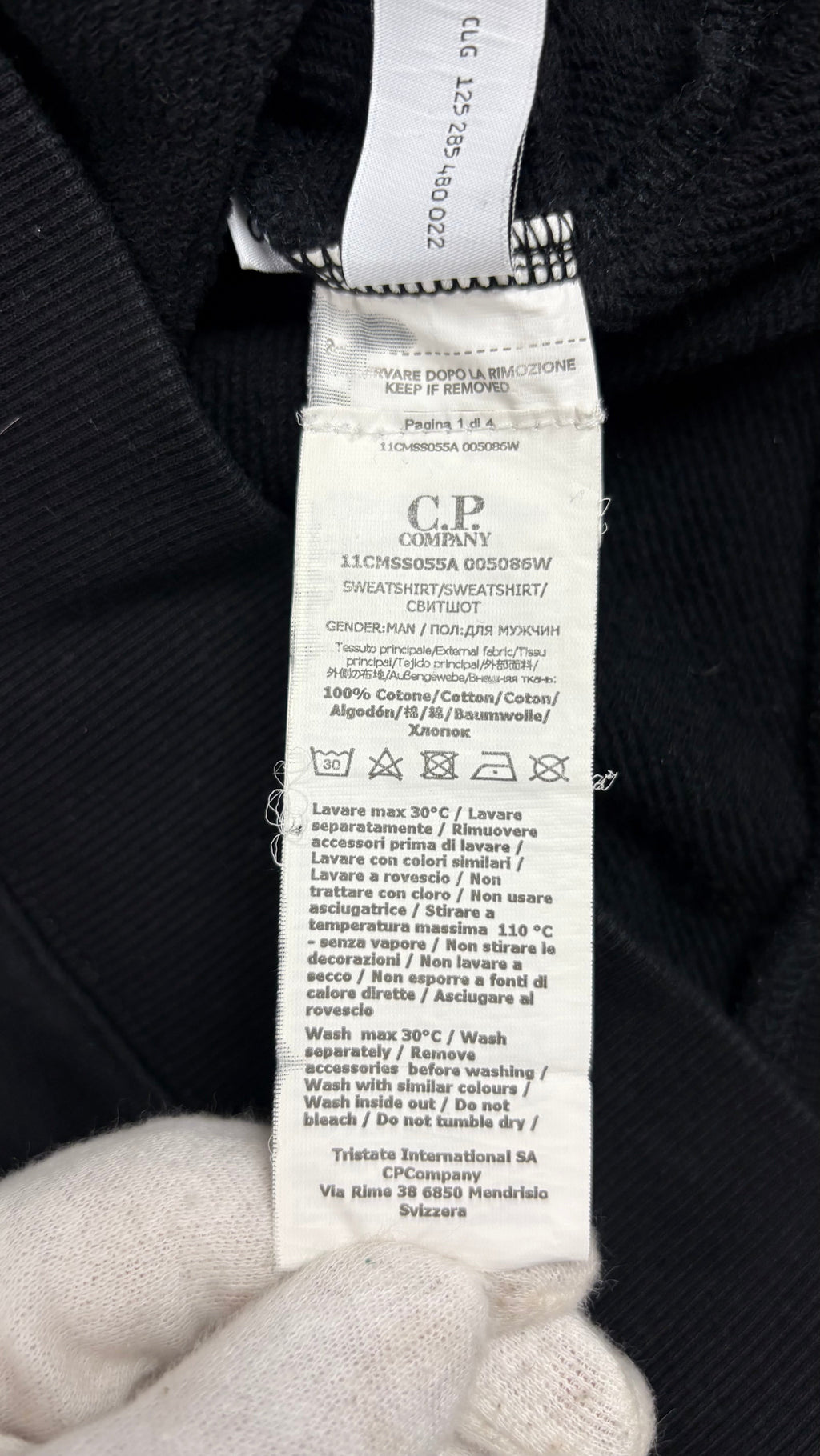 Sweat-shirt C.P Company - Noir - Taille S