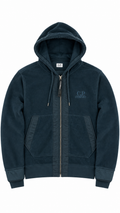 Sweat Zippé à Capuche C.P Company - Bleu Pétrole - Taille M