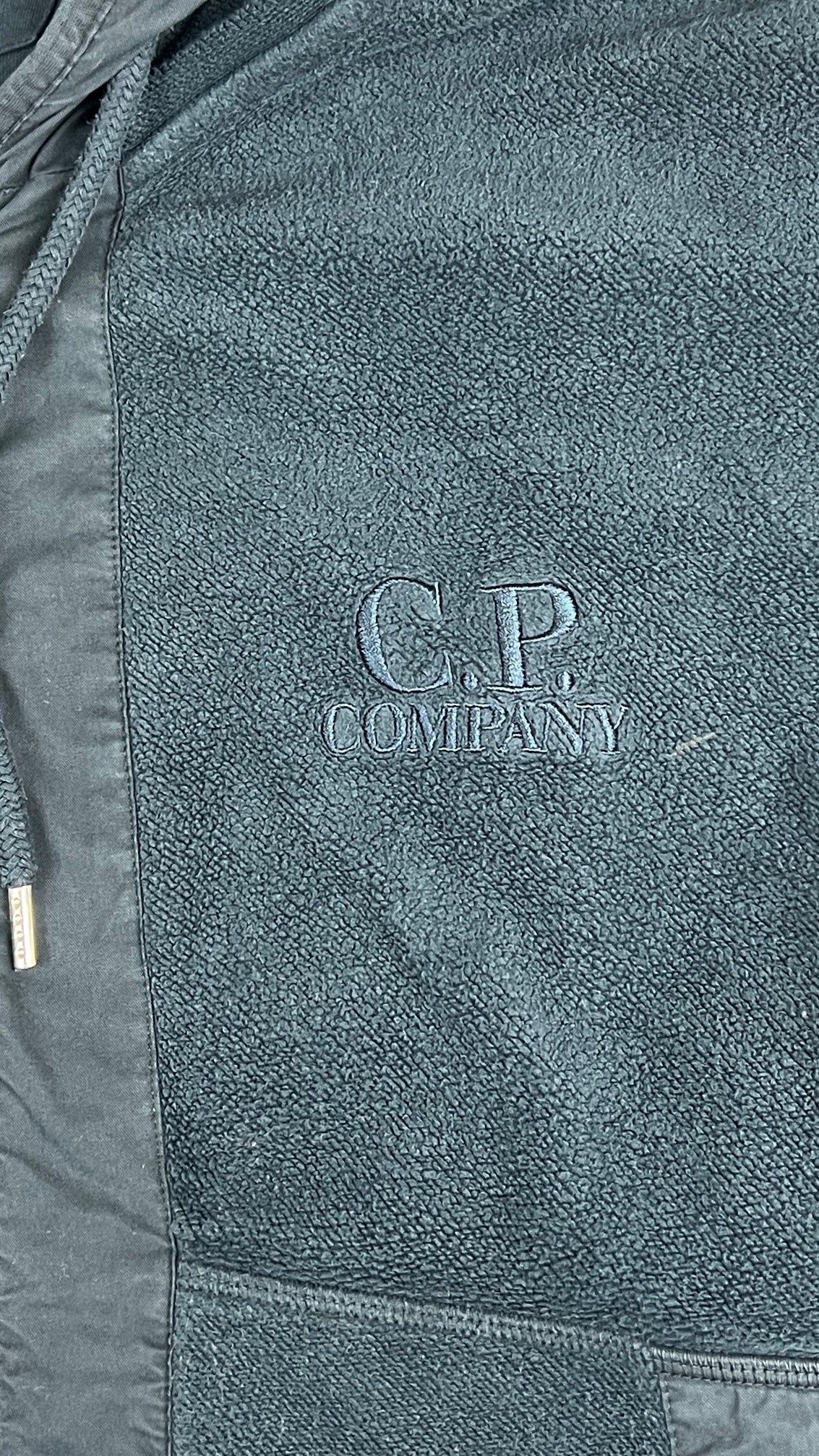 Sweat Zippé à Capuche C.P Company - Bleu Pétrole - Taille M