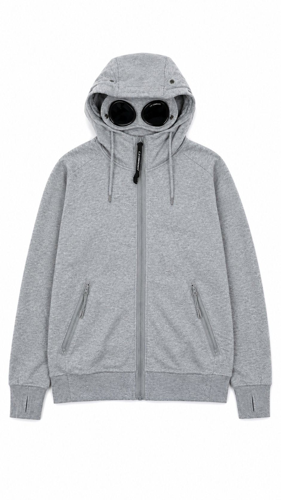 Sweat Zippé à Capuche Goggle C.P Company - Gris - Taille M