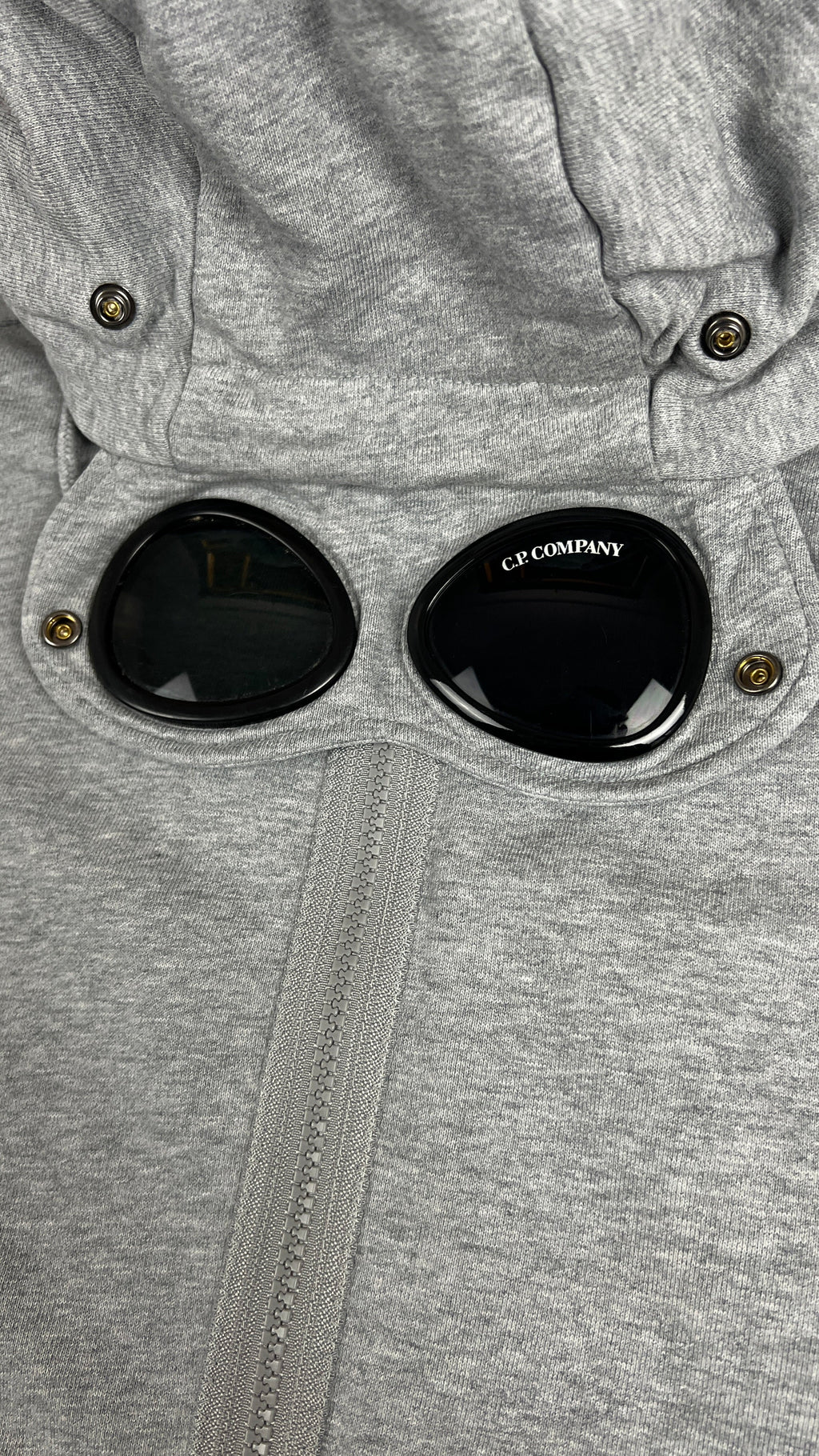 Sweat Zippé à Capuche Goggle C.P Company - Gris - Taille M