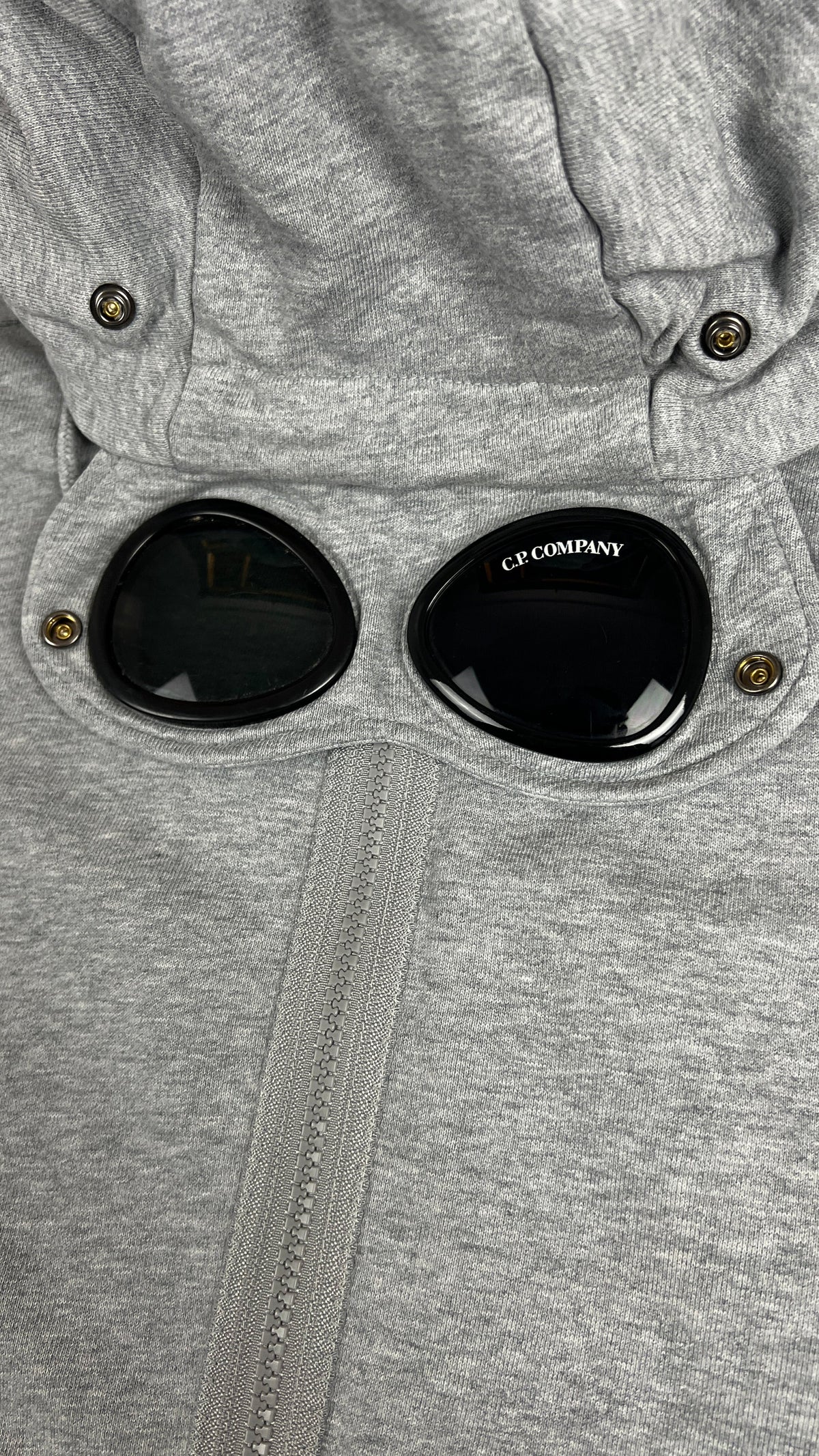 Sweat Zippé à Capuche Goggle C.P Company - Gris - Taille M