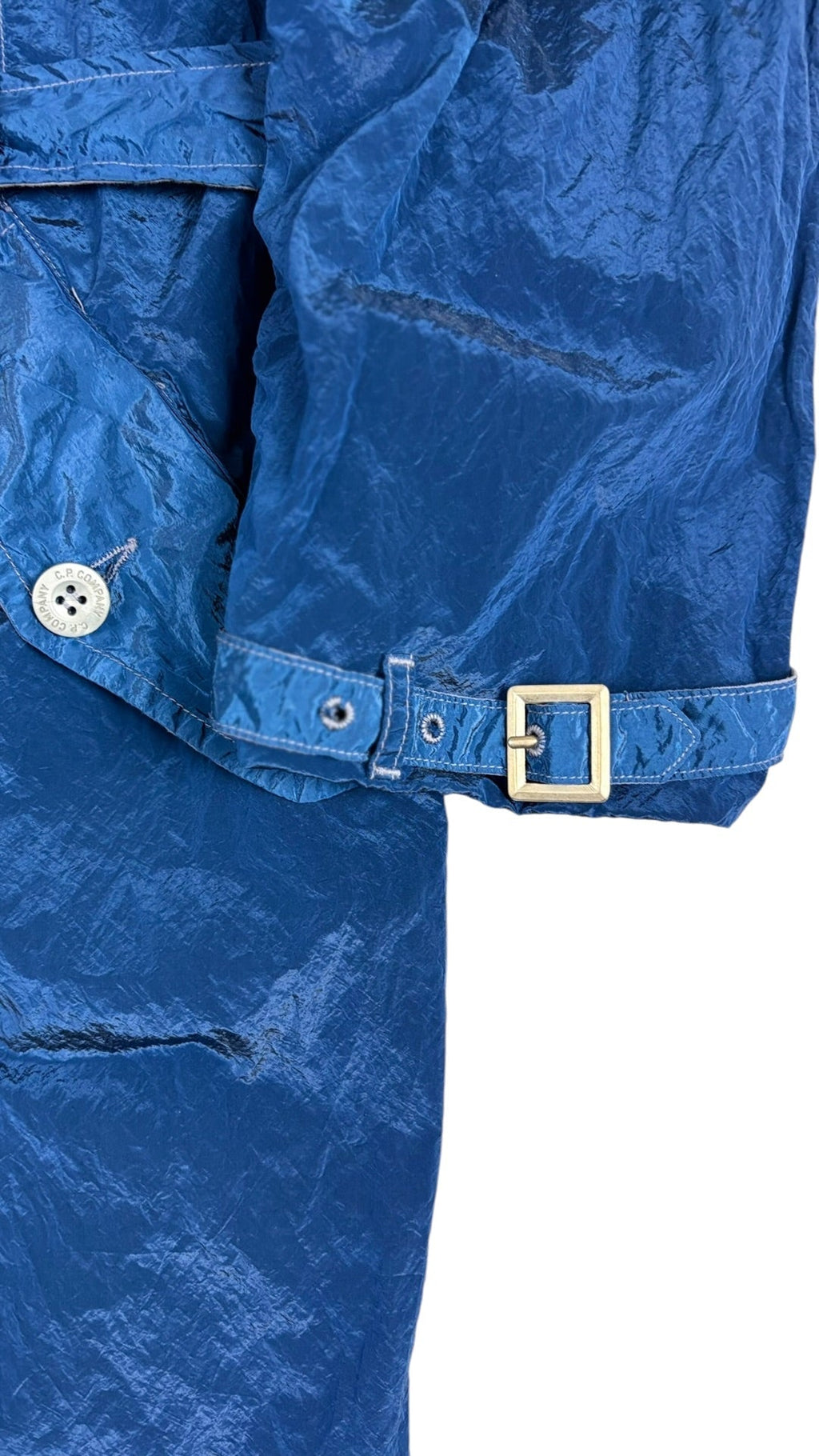 Trench C.P Company Nylon Métal Vintage - Bleu - Taille 14 Ans