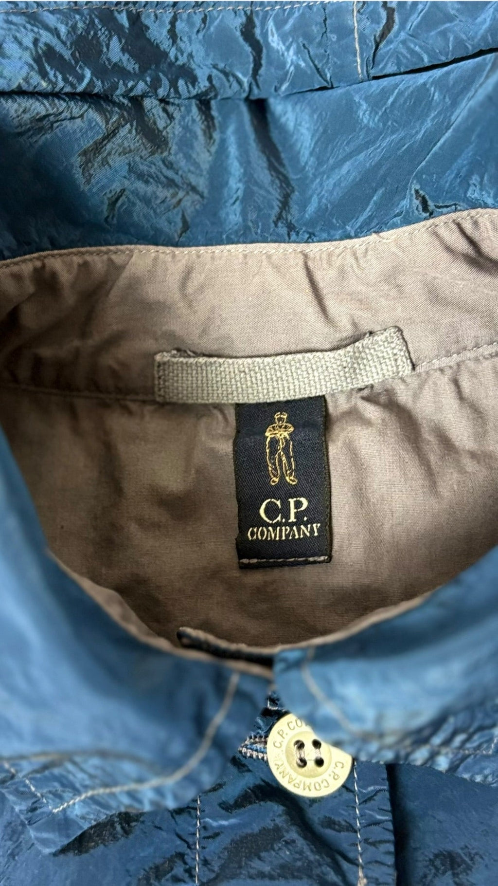Trench C.P Company Nylon Métal Vintage - Bleu - Taille 14 Ans