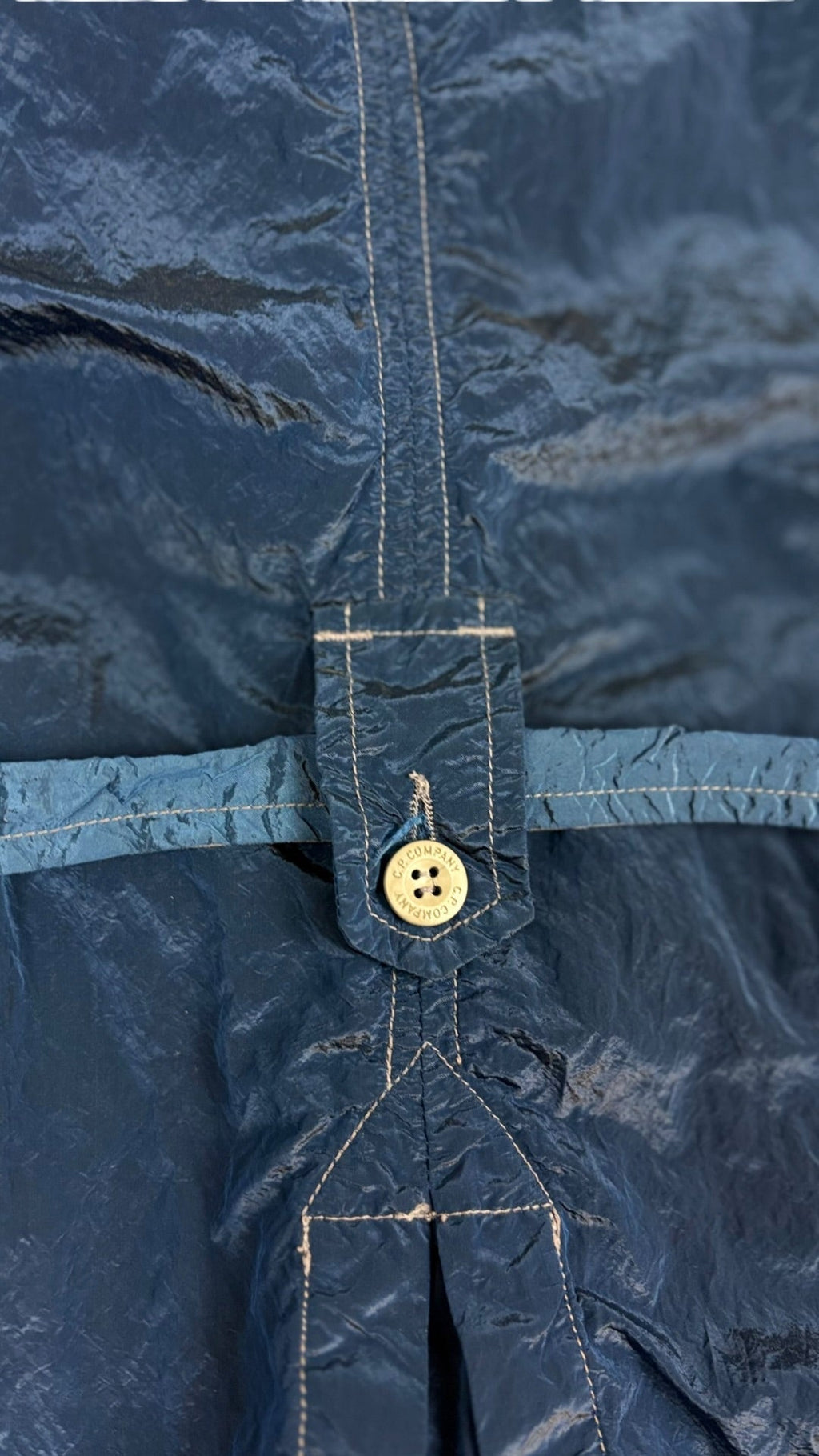 Trench C.P Company Nylon Métal Vintage - Bleu - Taille 14 Ans
