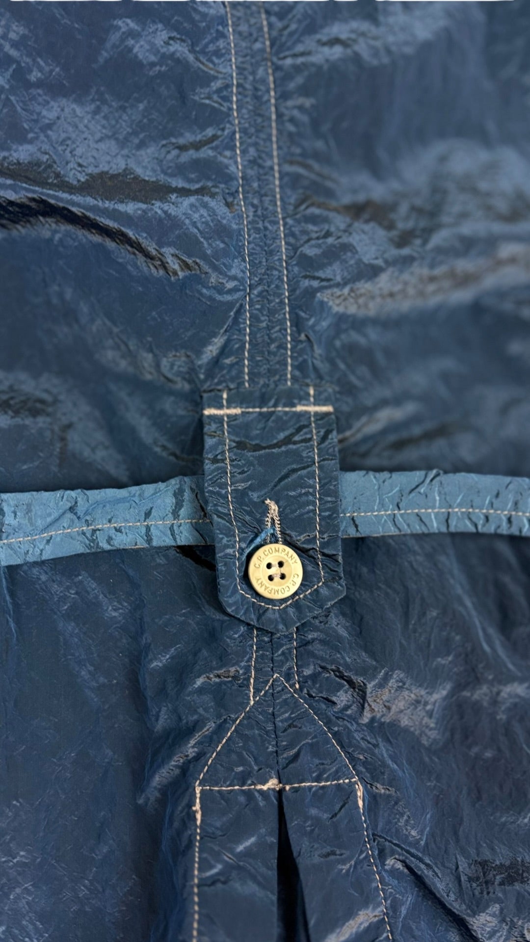 Trench C.P Company Nylon Métal Vintage - Bleu - Taille 14 Ans