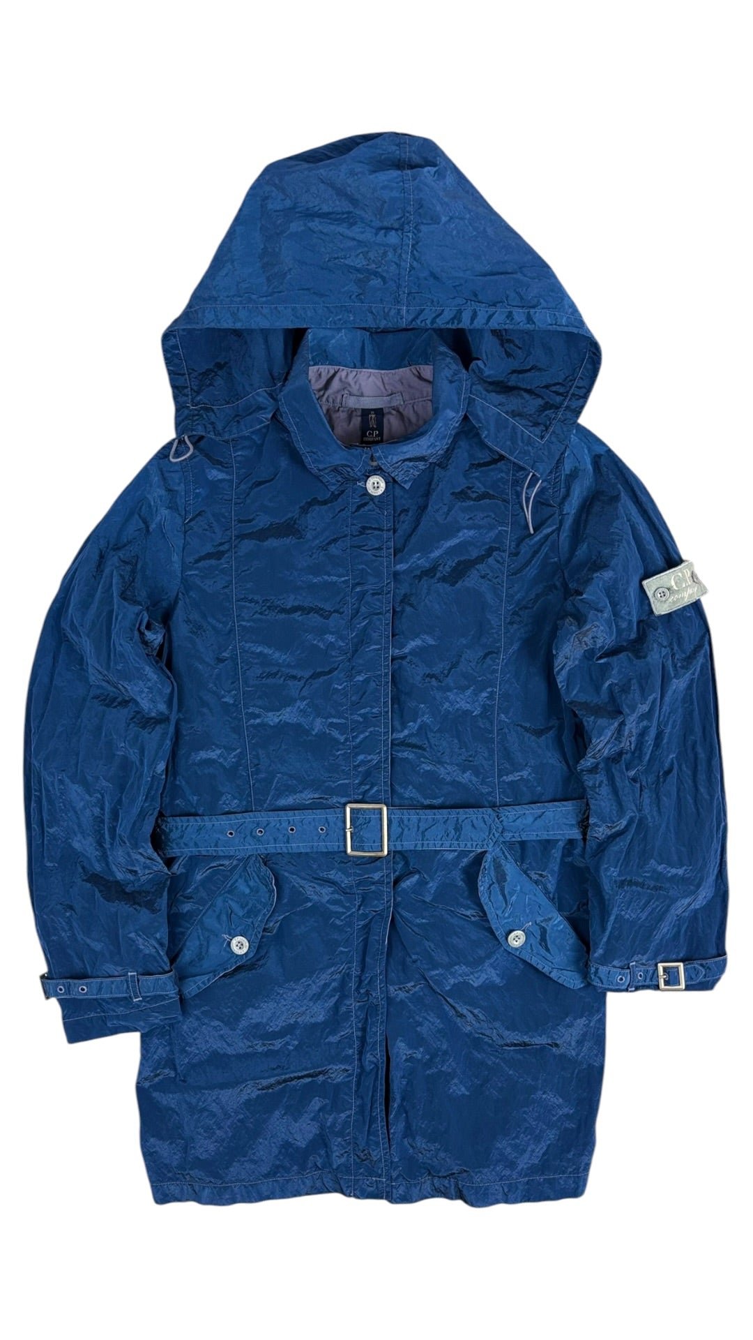 Trench C.P Company Nylon Métal Vintage - Bleu - Taille 14 Ans