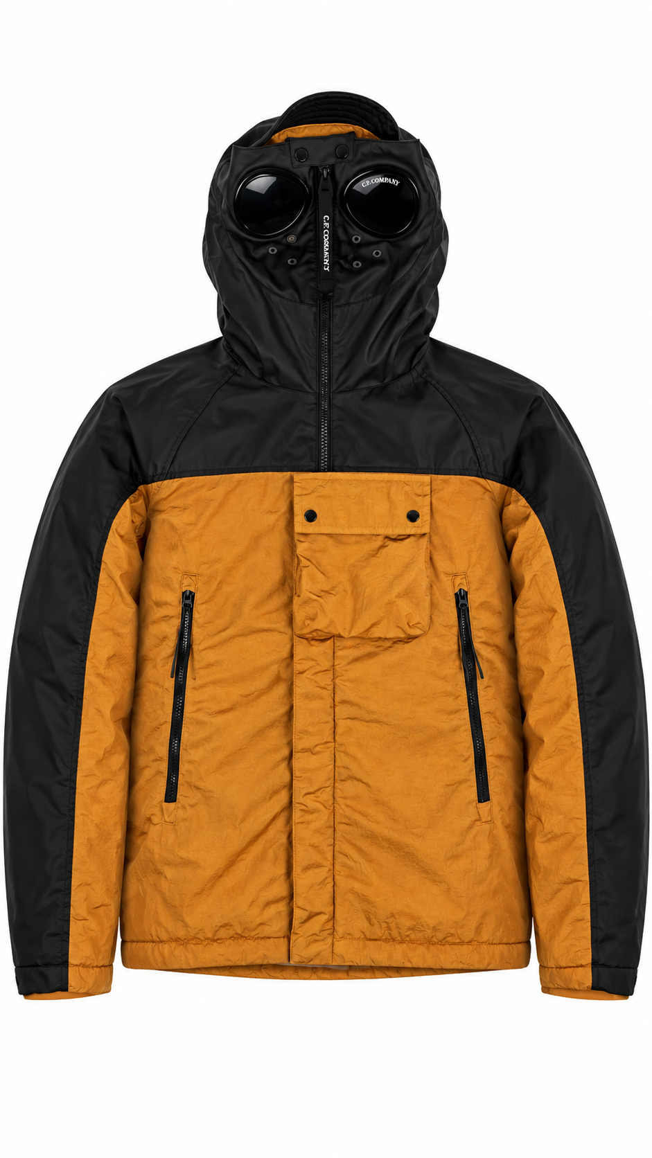 Veste Goggle C.P Company Undersixteen Explorer - Camel et Noir - Taille 14 Ans