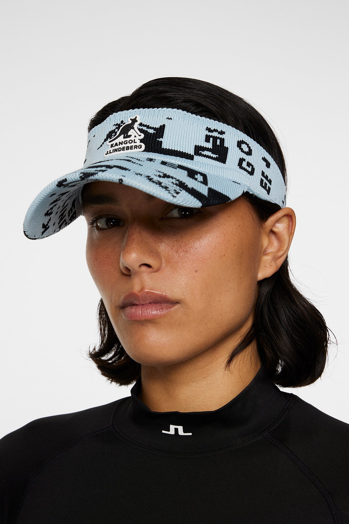 J.LINDEBERG ASTORIA JACQUARD VISOR WINTER SKY