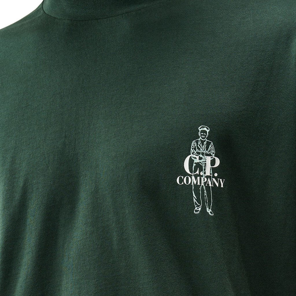 [C.P. Company] 30/1 Jersey Comfort Logo T-Shirt
