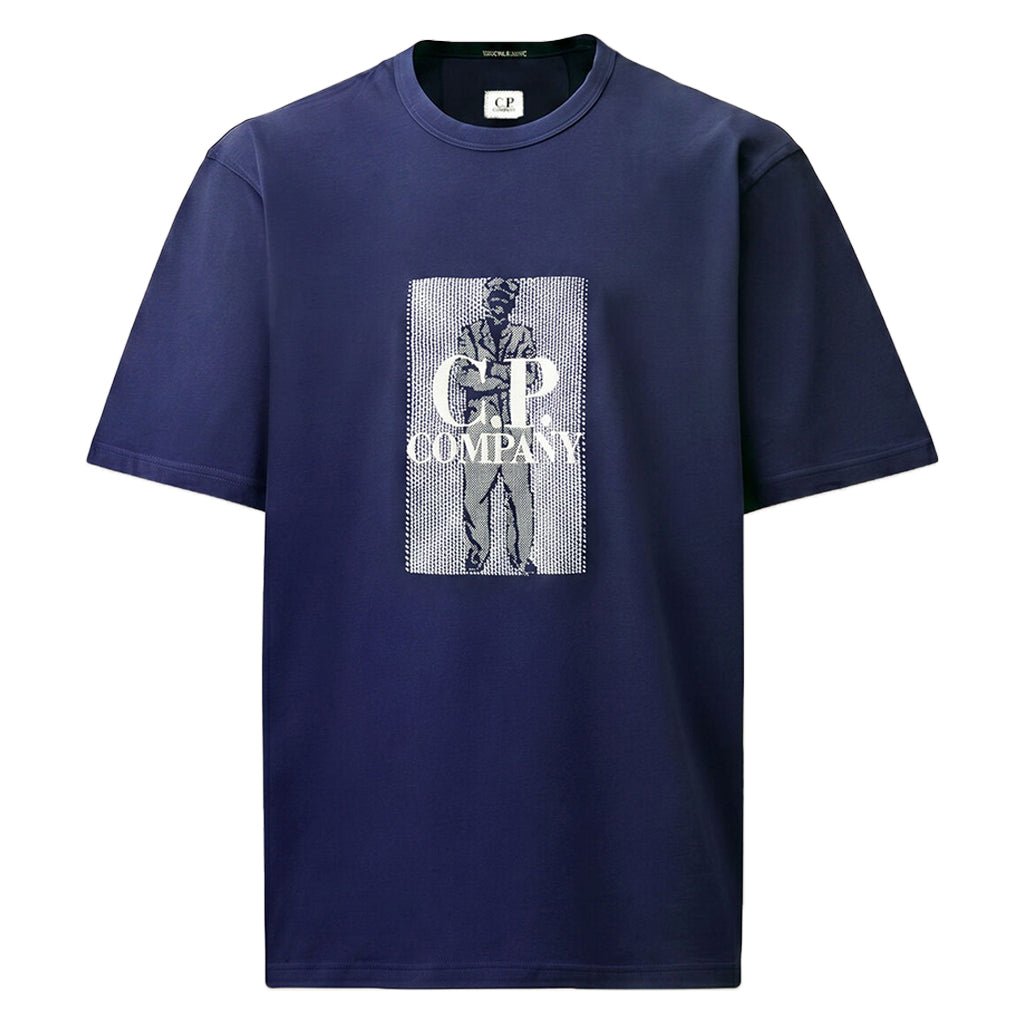 [C.P. Company] 30/2 Jersey Twisted Chest Logo T-Shirt