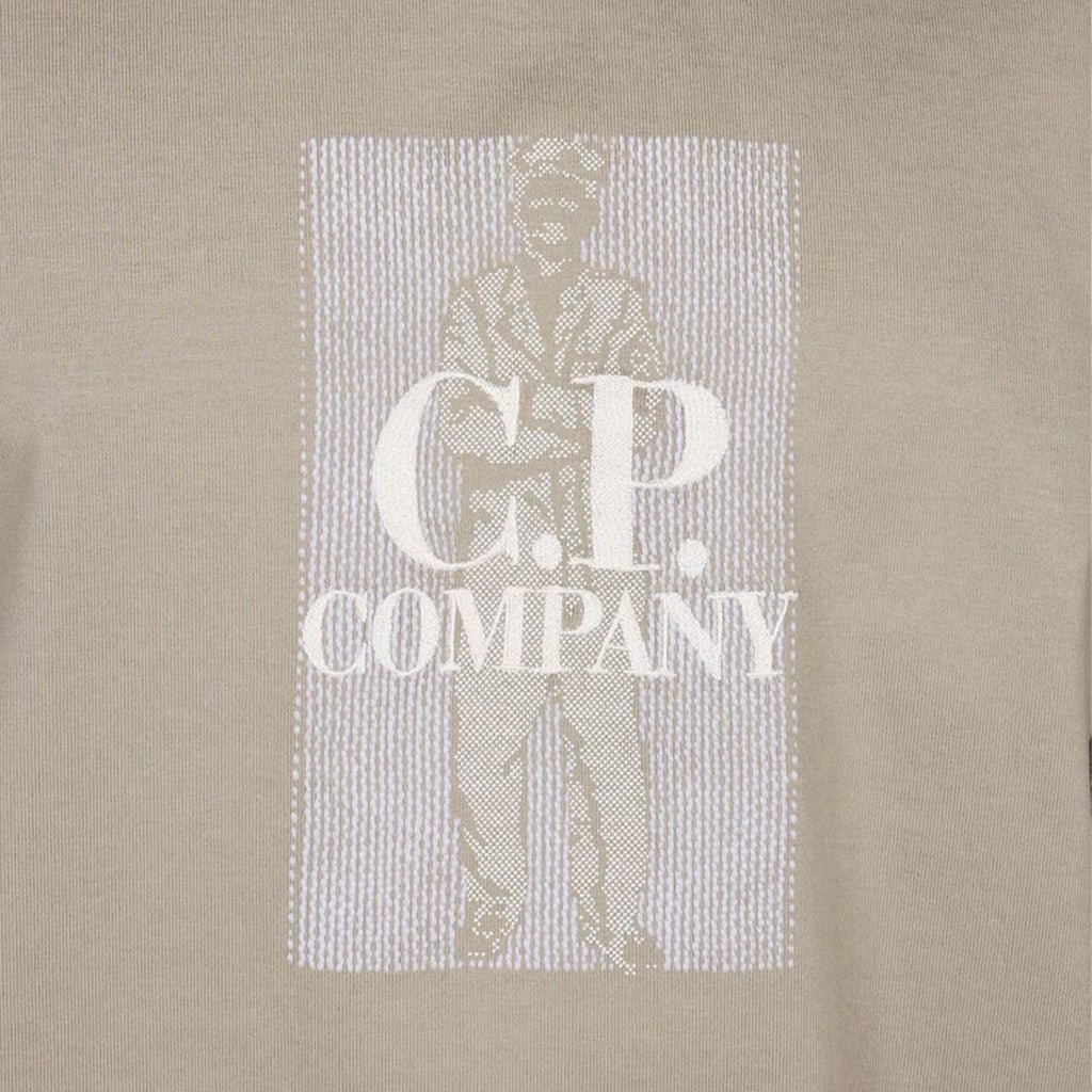 [C.P. Company] 30/2 Jersey Twisted Chest Logo T-Shirt