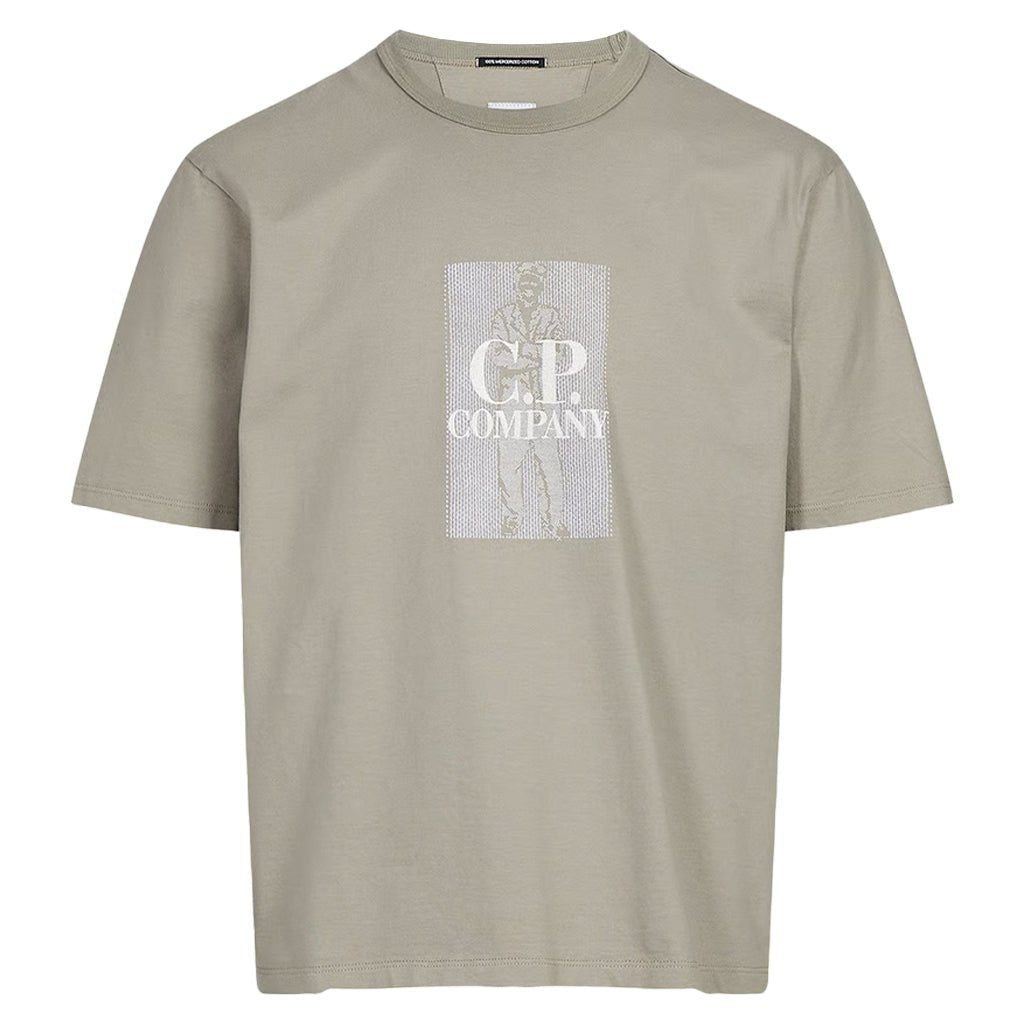 [C.P. Company] 30/2 Jersey Twisted Chest Logo T-Shirt