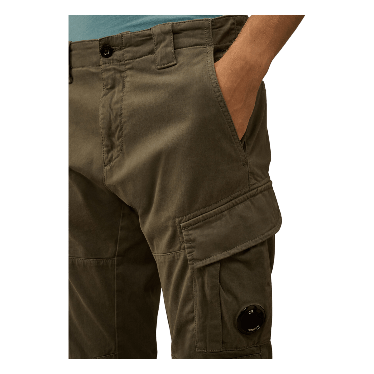 C.P. Company, Cargohose Stretch Satin, Gunmetal grau