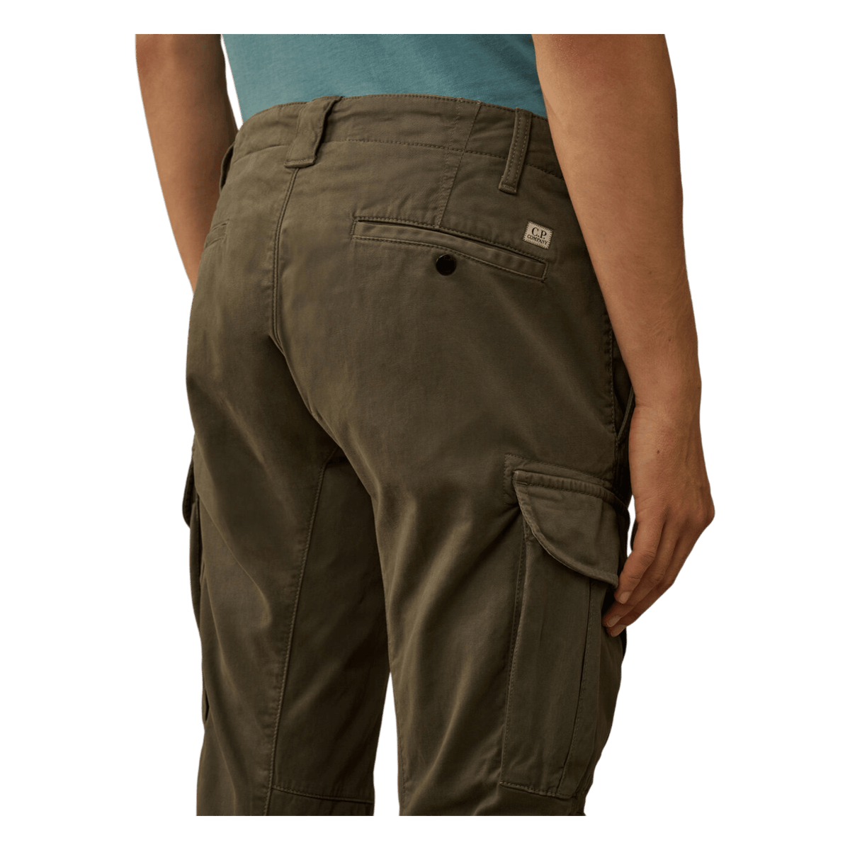 C.P. Company, Cargohose Stretch Satin, Gunmetal grau