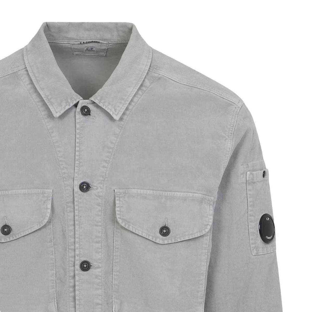 [C.P. Company] Corduroy Lens Overshirt In London Fog