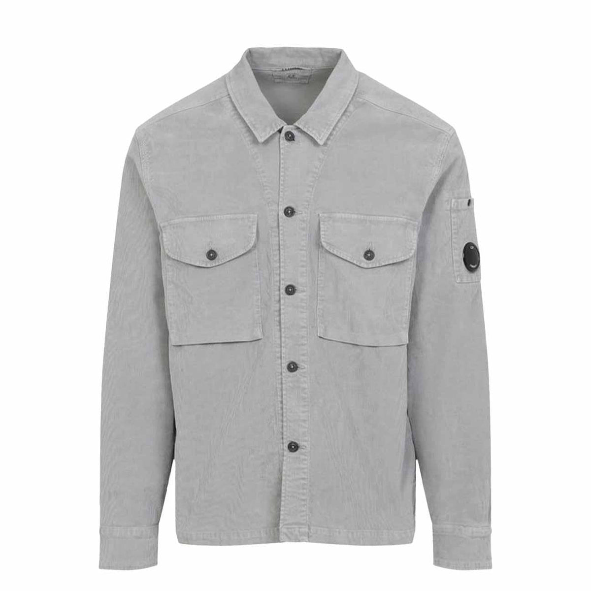 [C.P. Company] Corduroy Lens Overshirt In London Fog