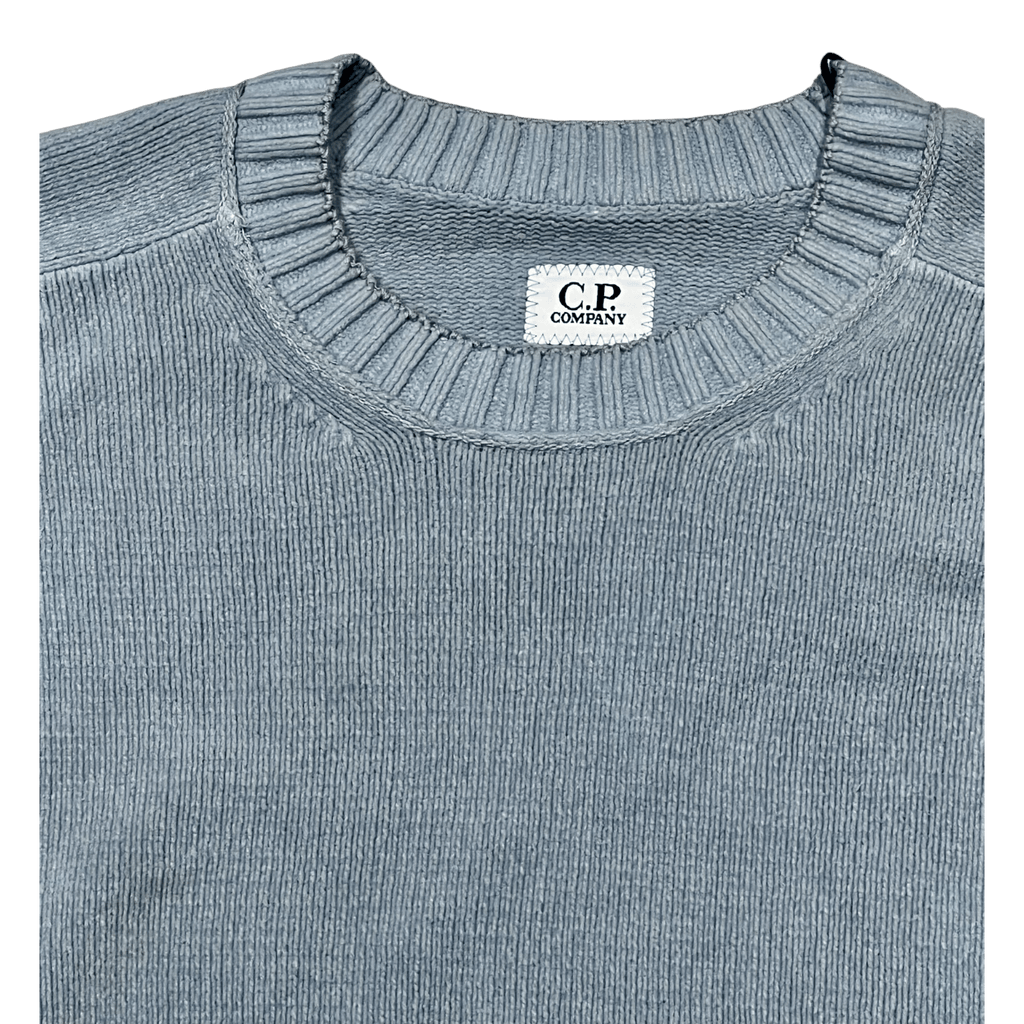 C.P. Company Cotton Chenille Crew Neck – Pulli, mint