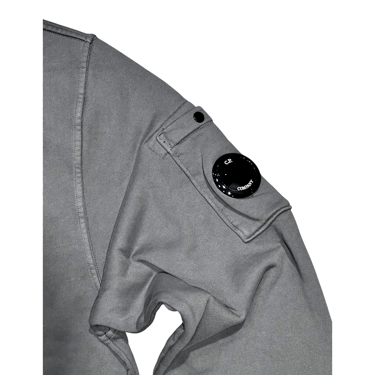 C.P. Company Diagonal Crew Neck – Dyed Sweat, grau