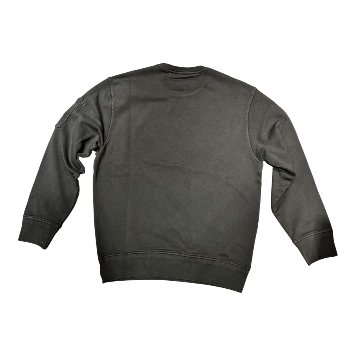 C.P. Company Diagonal Crew Neck – Dyed Sweat, grau