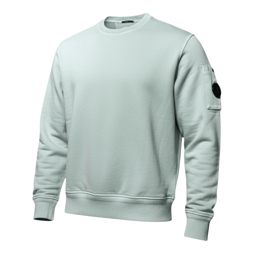 C.P. Company Diagonal Crew Neck Resist Dyed Sweat, mint